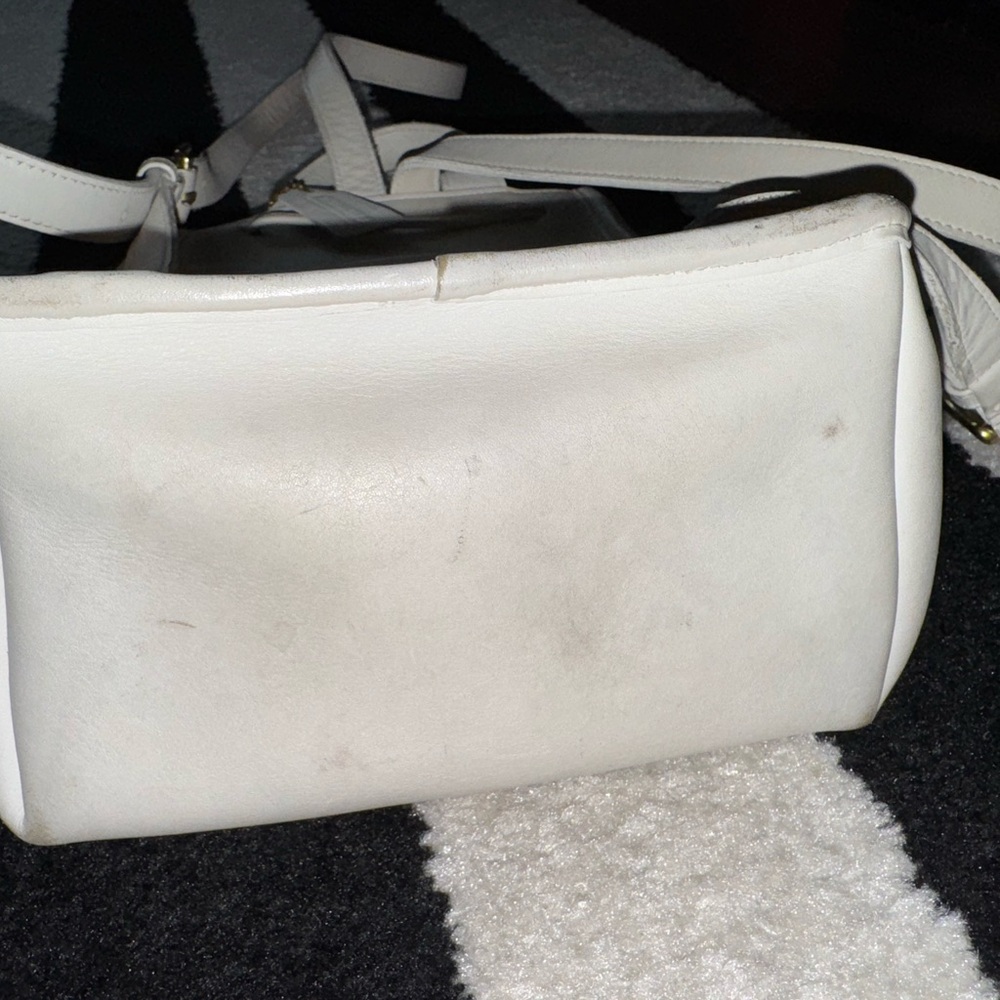 Coach Cream Leather Backpack - Picture 10 of 10